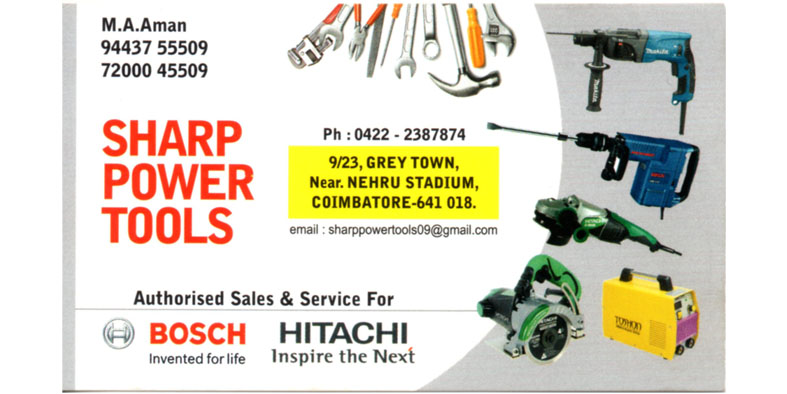 Sharp Power Tools Grey Town Coimbatore